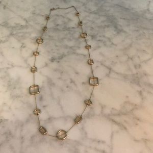 funky gold layer necklace